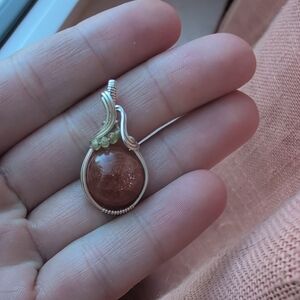 Sterling Silver Pumpkin Pendant
